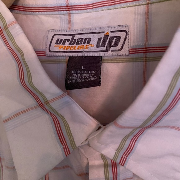 Urban pipeline button up shirt size L, NEW! - Picture 2 of 6